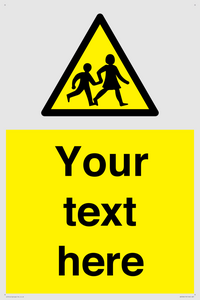 Custom Warning children Sign